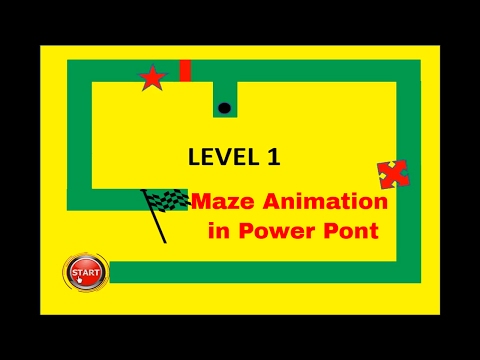 How to make Maze Game Animation in Power Point