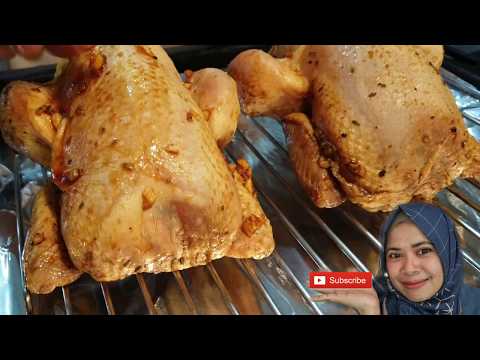 Roasted Chicken - Ayam Panggang Juicy dan Crispy bikin nagih cuma pake oven tangkring!!!. 
