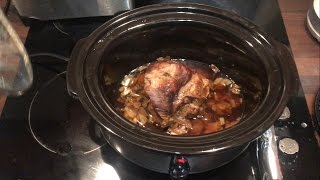 pulled pork with Coca-Cola in a pressure cooker
