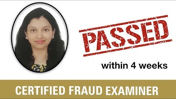 Certified Fraud Examiner (CFE) within 4 Weeks