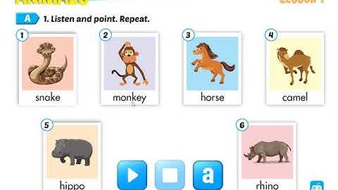 [Mới] Tiếng Anh 4 I Learn Smart Start - Unit 1 Animals - Lesson 1