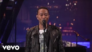 Video thumbnail of "John Legend - The Beginning... (Live on Letterman)"