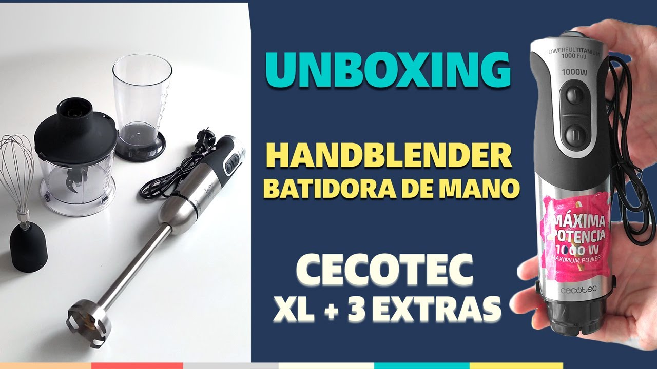 Cecotec PowerFul Titanium 1000 Batidora de Mano 1000W