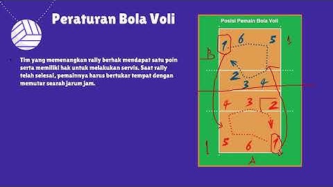 Jarak antara garis tengah dengan garis serang dalam lapangan bola voli adalah