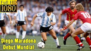 Diego Maradona vs Belgium | Debut Mundial - World Cup 1982 | Full highlight | 1080p HD