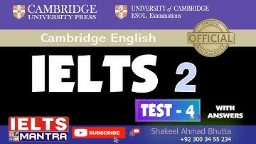 IELTS Listening Book 2 Test 4 With Answers | Full Practice Test & Explanations | IELTS Mantra