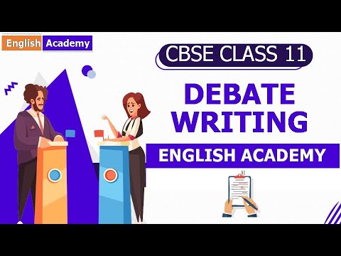 difference between speech and debate writing class 11