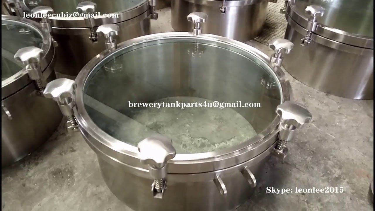 glass top manway brewery tank manholes with glass lids manway with