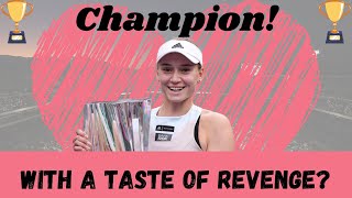 Indian Wells: Elena Rybakina beats Aryna Sabalenka to win women's title!!