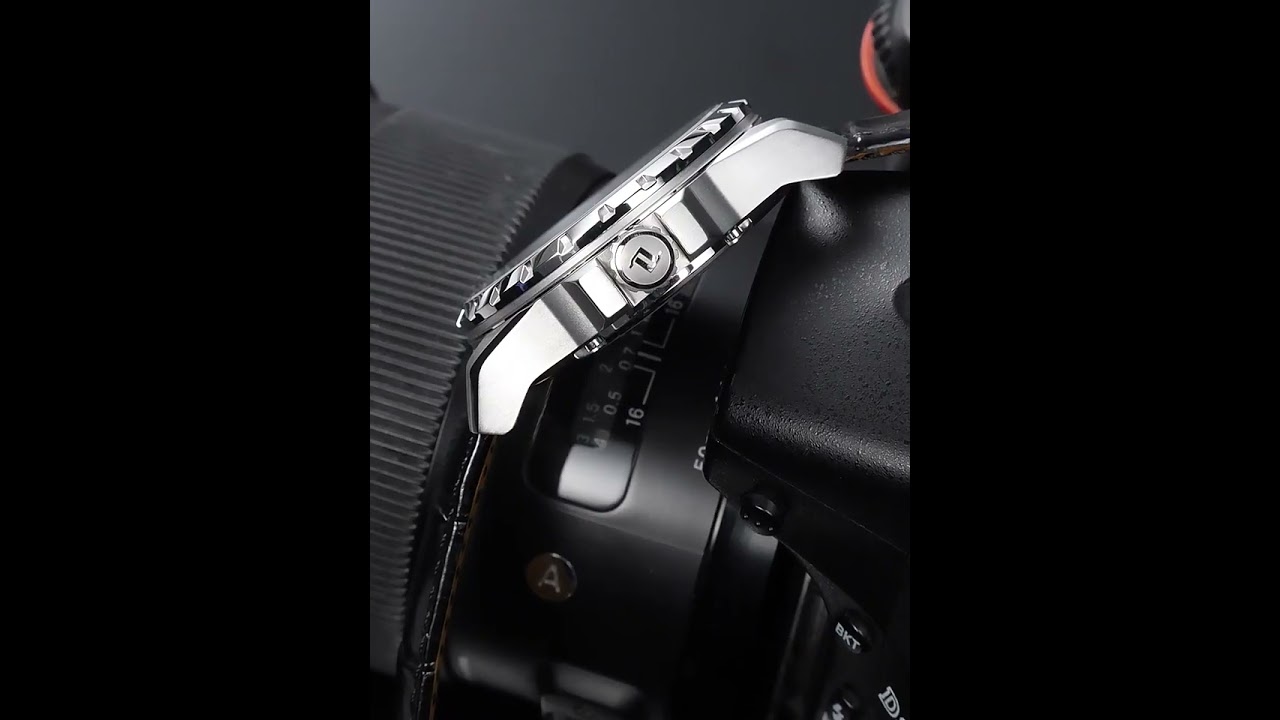 OBLVLO Men Automatic Watch Luxury Mechanical Wristwatch Skeleton NH70 Luminous 