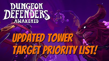 DDA - Updated Tower Target Priority List!