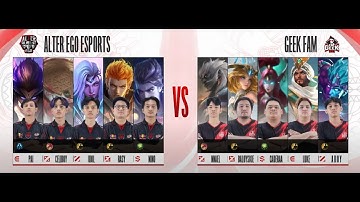 ALTER EGO Esports vs GEEK FAM Game 2 | Week 7 Day 1 | MPL ID S12