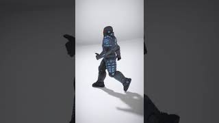 Futuristic Soldier in Heavy Armor with Tactical Gear - AI Rigged 3D Character