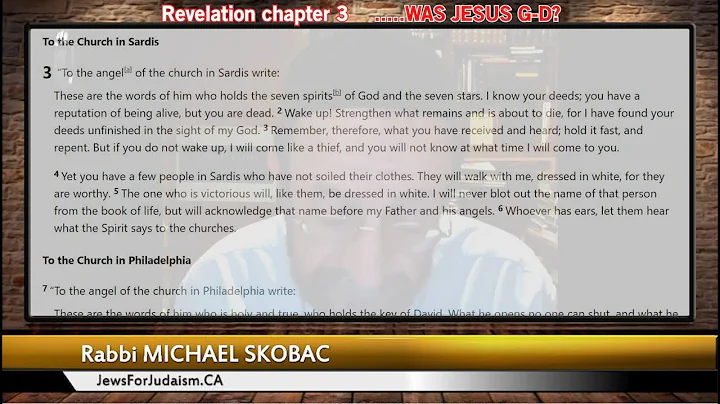 Was Jesus G-D? Revelation Chapter 3 - with Rabbi Michael Skobac