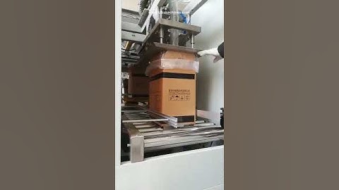 Automatic big in carton bag inserting filling packing machine video