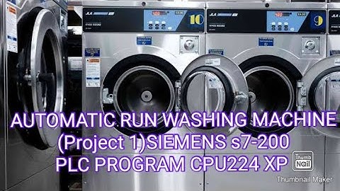 AUTOMATIC WASHING MACHINE(Project 1)SIEMENS s7-200 PLC PROGRAM CPU224 XP