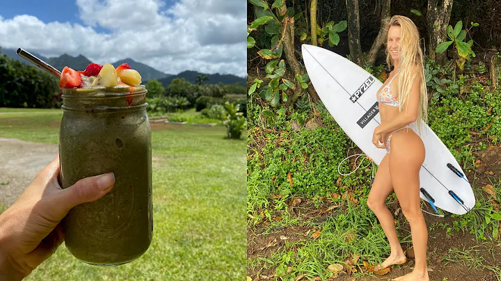 What I eat in a day as a VEGAN Pro Surfer | Oat fl...