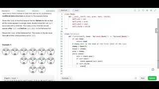 Flatten a Multilevel Doubly Linked List - Leetcode 430 - DFS - Python Profile