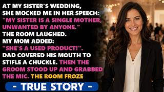 When My Sister Called Me Unwanted at Her Wedding, My Parents Covered Their Mouths, Laughing...