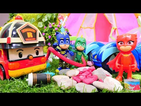 Pijamaskeliler. Romeo piknik alanında çöp bırakıp yangına sebep oluyor. Robocar Poli