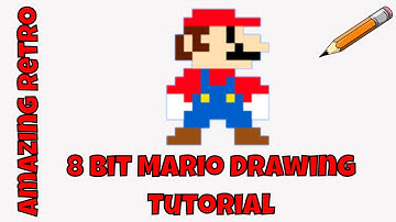 |Draw Super Mario characters|Draw 8 Bit Mario|How to draw Super Mario|