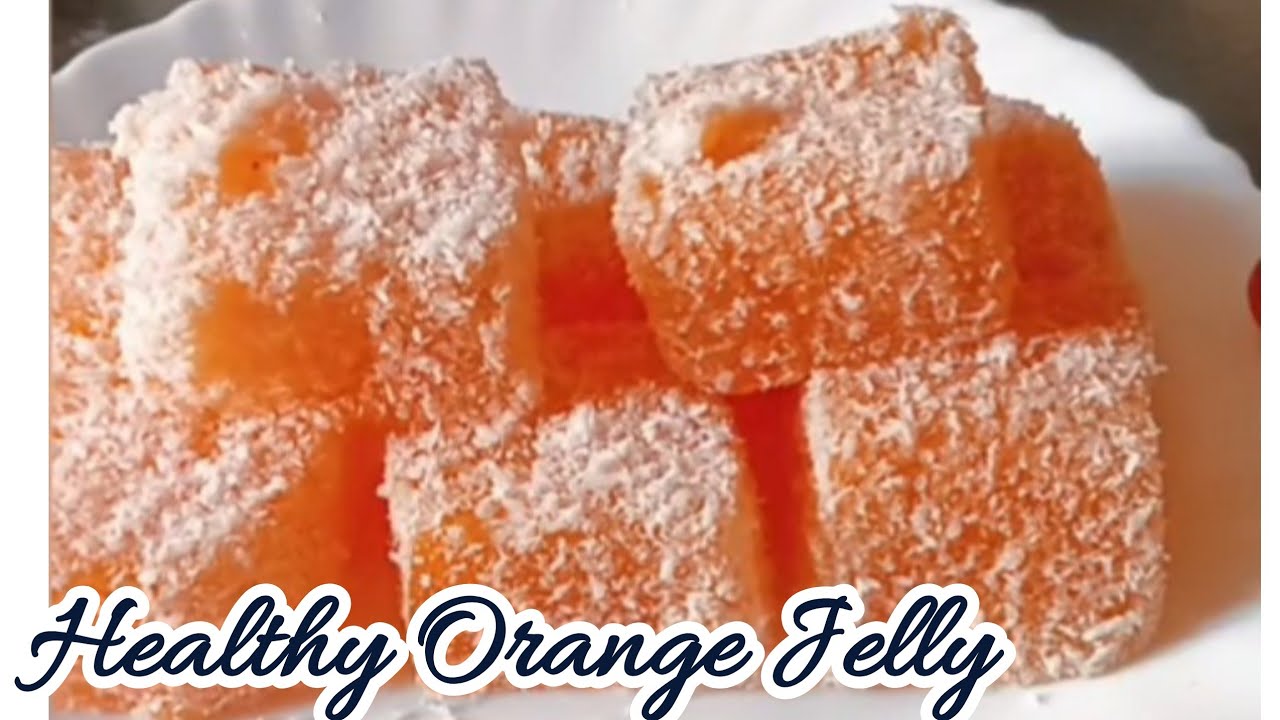 Healthy Viral Orange Jelly just 3 ingredients | 5 Minutes Orange Jelly Recipe 