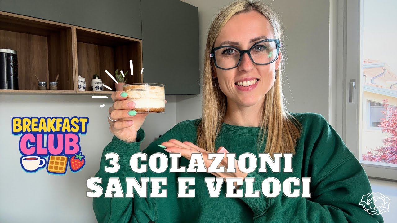 3 RICETTE SANE E VELOCI PER COLAZIONE (si possono preparare anche il giorno prima!)