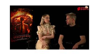 Emily Blunt & Matt Damon Oppenheimer Full Interview #oppenheimer #emilyblunt #mattdamon