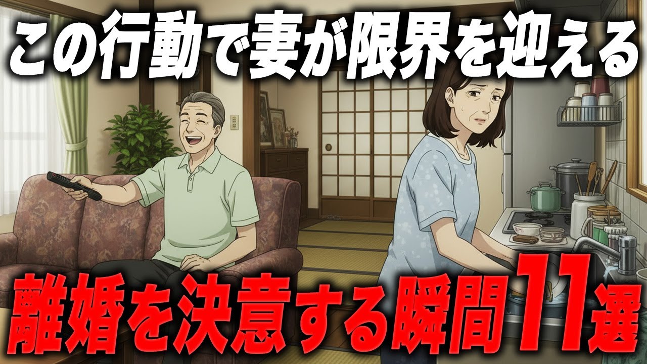 『もう一緒にいられない…』妻が離婚を考える11の瞬間【熟年離婚の現実】
