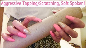 ASMR * Aggressive Scratching & Tapping on 10 Items * Soft Spoken * ASMRVilla