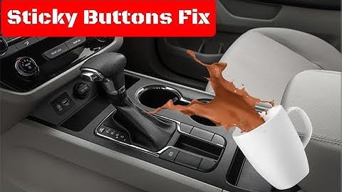Car Sticky Buttons - How I Fix it after a Spill ( Easy )