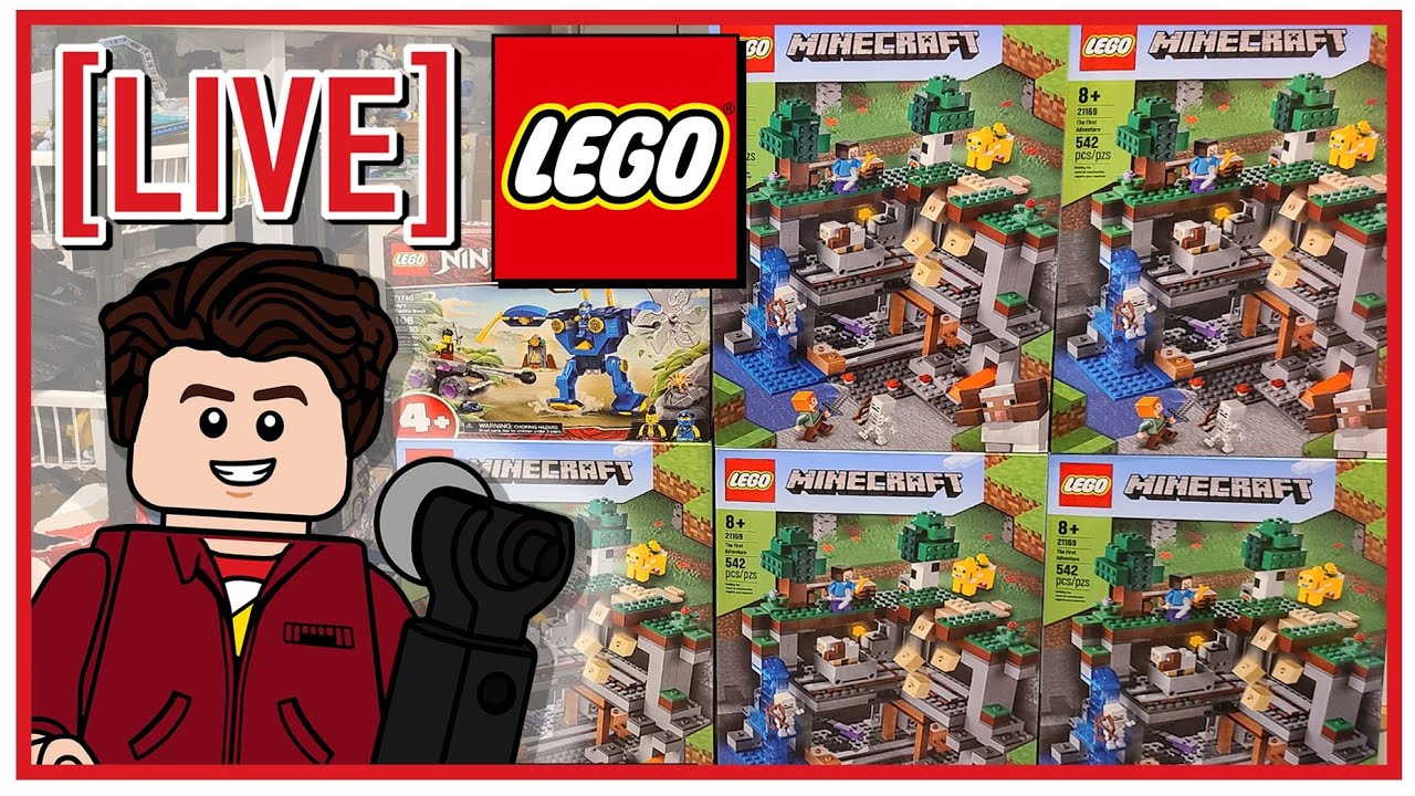 BUILDING MY LEGO MINECRAFT WORLD LIVESTREAM