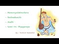 Manavyalakinchara | Nalinakanthi | Saint Sri. Thyagaraja Swami | Aadhi