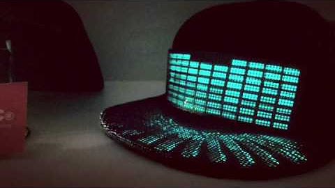 New LED Hat - Light Up Snapback - Future LED Cap Equalizer Style BBOY Freestyle Hat Dancer Hat