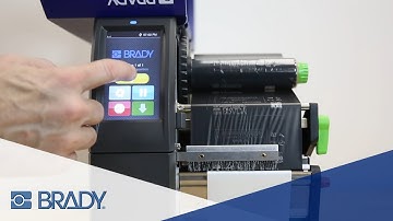 BradyPrinter i7100: How to use peel and present with manual advance