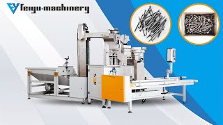 Automatic Wire Nails Packing Machine into Box by Shanghai Feiyu