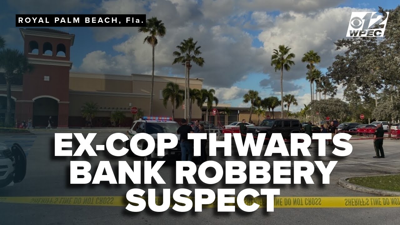 Ex-cop thwarts bank robbery suspect in failed carjacking at Royal Palm ...