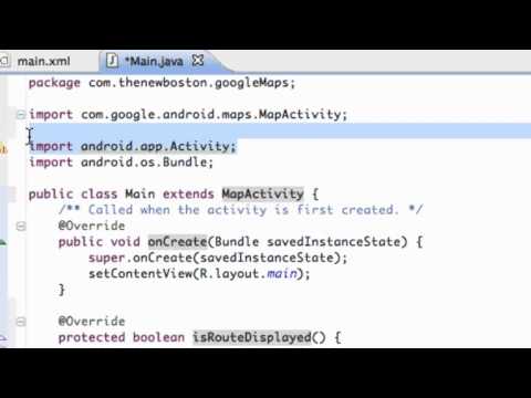 Android Application Development Tutorial   131   Displaying the MapView   YouTube