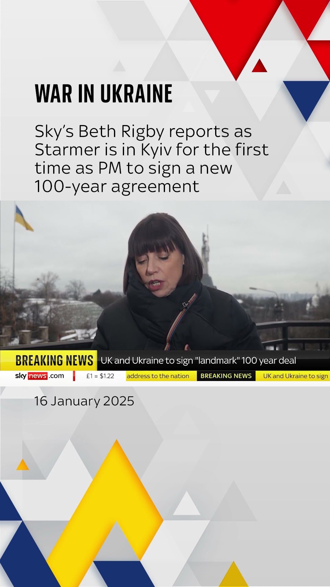 Beth Rigby reports as Starmer is in Kyiv for the first time as PM to sign a new 100-year agreement