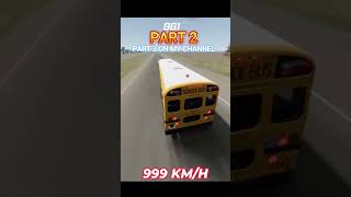 Lamborghini vs School Bus – 999 KM/H Brake Test #shorts #BeamNG #crash