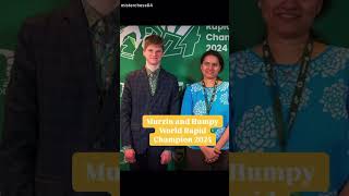 Murzin and Humpy || World Rapid Champion 2024 #chess #worldRapidChampion #MisterChessPuzzle #shorts