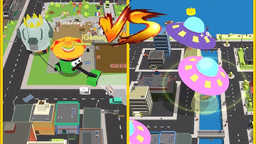 Suck.io Vs Saucer.io : Gameplay Walkthrough Part 1 - Biggest Crowd Map Control (iOS, Android)