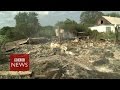 Mystery shelling of Ukraine village