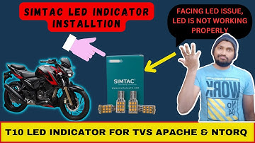 How to install Led indicator on Apache | Led Bulbs |Bs6 Installation |Apache RTR 200 |#AKNSCRAMBLER
