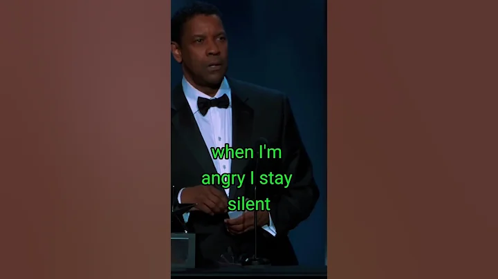 When I Am Angry I Stay Silent | Best Motivation - Denzel Washington #motivation