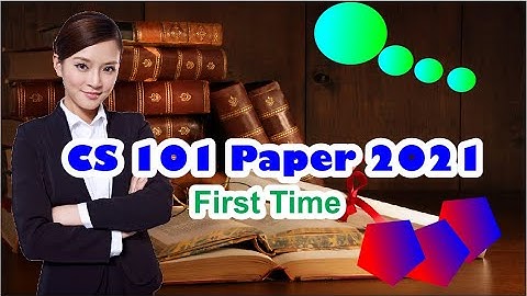Cs 101 paper 2021
