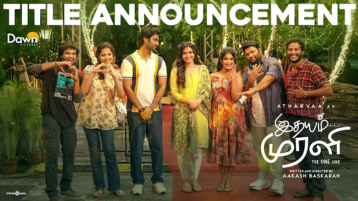 Idhayam Murali - Title Announcement | Thaman S | Aakash | Preity | Kayadu | Niharika NM