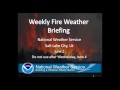 NWS SLC Weekly Fire Weather Briefing: June 2, 2014