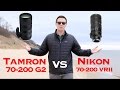 Tamron 70 200 G2 Vs Nikon VRII Autofocus Test