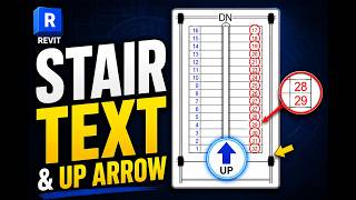 How to Edit Stair Text & UP Arrow in Revit | Tread & Riser Number Color Change